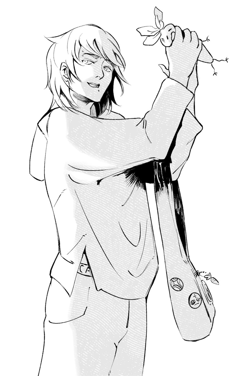 B&amp;W Sketch Seraf (OC) [2024]